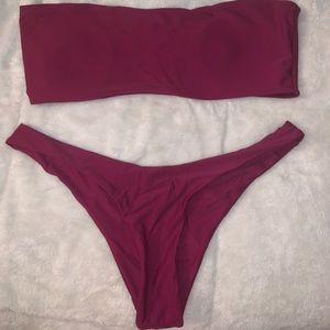 ZAFUL Padded Bandeau Bikini Set